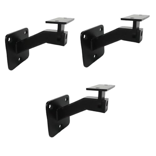 Packungsinhalt: Verstellbare Handlaufhalterungen for Treppen. Schwarze Treppengeländerhalterung. Einfache Installation.(3PCS) von XPKHVZVLQ