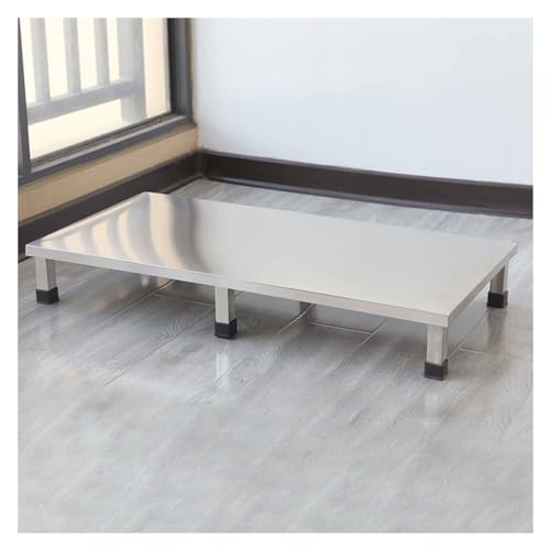 XPLKQXE Edelstahl -Kühlschrankständer, Wäschereipodest Waschmaschine Tablettmatte, Angehobene Regalbasis Verschiedene Möbel Und Haushaltsgeräte, Keine Baugruppe(Größe:80x40x10cm) von XPLKQXE