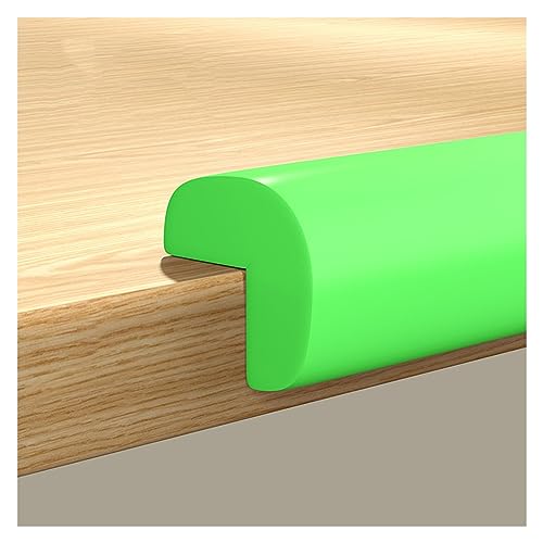 XPLKQXE Sharp Edge Safety Corner Edge Schaumstoffpolsterung, Kantenschutz, Stoßstangen, 3M-Kleber, Kantenschutz Für Tischkanten Und Scharfe Ecken (Farbe : Green-A, Größe : 1pcs) von XPLKQXE