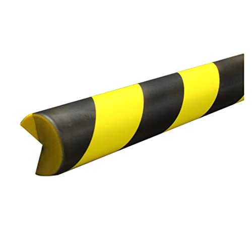 XPLKQXE Verdickter Eckschutz Für Die Garagenwand Mit Stoßstange, Selbstklebend Wand Kante Schutz, Garage Autotüren Abstellgleis, Gelb Und Schwarz (Farbe : Black+Yellow, Größe : 2pcs) von XPLKQXE