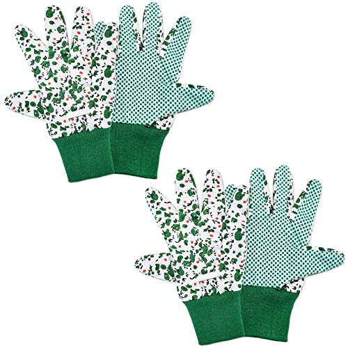 XPOOP 2 Paar Gartenhandschuhe für Damen Handschuhe für Garten Atmungsaktiv Leicht Sicherheits Arbeitshandschuhe für Gartenarbeiten Haushalt Hof Reinigung von XPOOP
