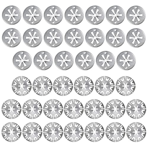 40 Pcs Starlock Sicherungsscheiben Edelstahl Klemmscheiben Hitzeschutzblech 304 Edelstahl Starlock-Unterlegscheiben Hitzeblech Starlock Scheiben Metall Sicherungsscheiben für Verschiedene Autos von XPOOP