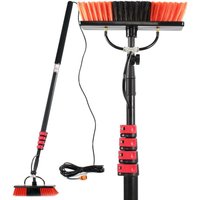 Waschbürste Teleskopstiel und Wasserzufuhr Set, 7 m Stiel, 10 m Schlauch, Waschbesen u.a. für Fenster und Solarpaneele - Xpotool von XPOTOOL