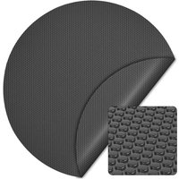 Pool Solarfolie ø 3,6 m, schwarz, Poolheizung aus 400 µ starkem pe Film, Poolabdeckung Poolplane Solarplane rund - Wiltec von WILTEC