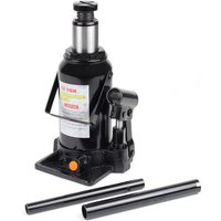 Hydraulischer 12t Flaschen-Wagenheber, Stempelwagenheber mit Slow down Funktion, Autoheber 215-400 mm - Wiltec von WILTEC
