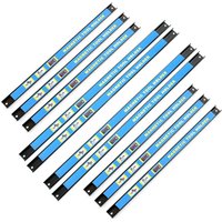 Wiltec Magnetleiste 10er Set 6x46cm und 4x61cm Werkzeughalter aus Stahl Schiene als Wandhalterung für Werkstatt zur Wandmontage Werkzeugmagnetleiste von XPOTOOL