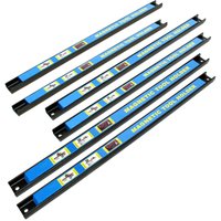 Wiltec Magnetleiste 6er Set 46cm Werkzeughalter aus Stahl Schiene als Wandhalterung für Werkstatt zur Wandmontage Werkzeugmagnetleiste Werkzeugwand von XPOTOOL