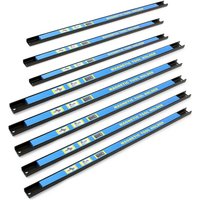 Wiltec Magnetleiste 8er Set 61cm Werkzeughalter aus Stahl Schiene als Wandhalterung für Werkstatt zur Wandmontage Werkzeugmagnetleiste Werkzeugwand von XPOTOOL