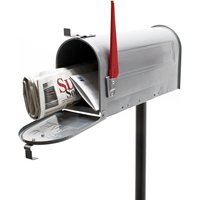 Xpotool - us Mailbox Briefkasten Amerikanisches Design Silbergrau mit passendem Standfuß - silbergrau von XPOTOOL