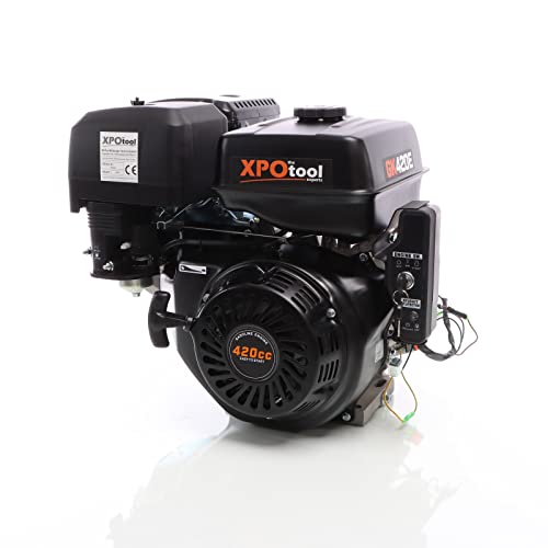 WilTec XPOtool GK420(E) Benzinmotor 8,8 kW (15PS) 420ccm 25mm Kurbelwelle mit E-Start für Karts, Rasenmäher von XPOtool