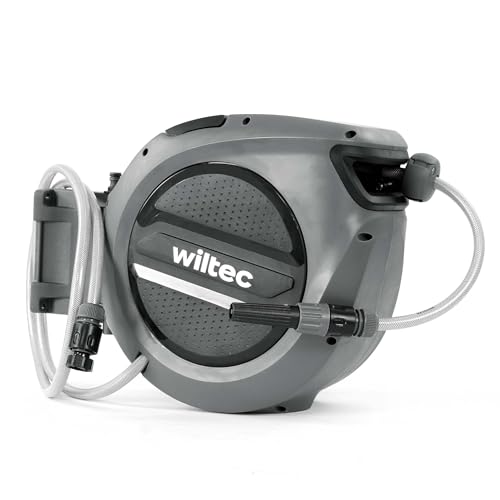 XPOtool Schlauchtrommel, Wand Schlauchbox mit Aufroll-Automatik und 30m Wasserschlauch, Gartenbewässerung von XPOtool