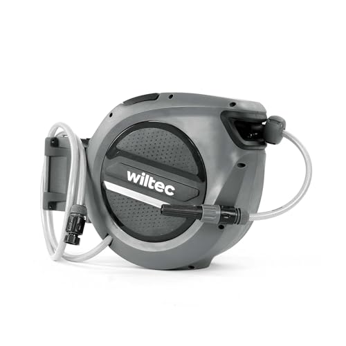 XPOtool Schlauchtrommel, Wand Schlauchbox mit Aufroll-Automatik und 15m Wasserschlauch, Gartenbewässerung von XPOtool