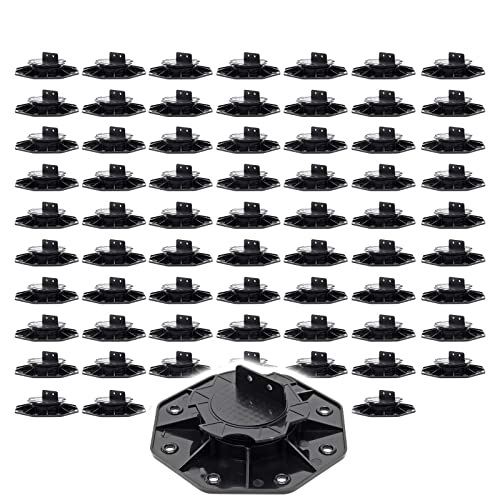 XPOtool Set 70x Stelzlager für Terrassen, 2700kg, 18-28mm, höhenverstellbare Stellfüße für Terrassendielen, Platten und Planken von XPOtool