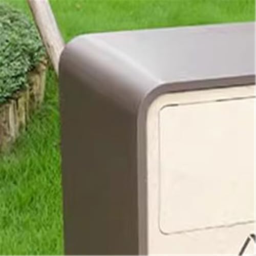 XPSHP25112 Garten Terrasse Park Veranda Außenhof mit Deckel Mülleimer aus verzinktem Stahl Doppelbox Mülleimer von XPSHP25112