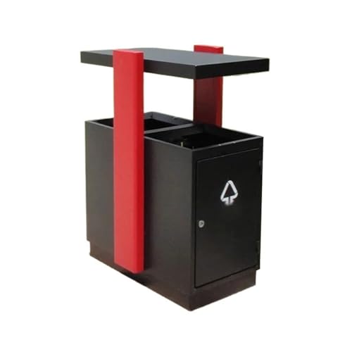 XPSHP25112 Garten Terrasse Park Veranda Doppelter Kasten-Abfalleimer im Freien Handelslandschaftsflecken-Metallabfallbehälter von XPSHP25112
