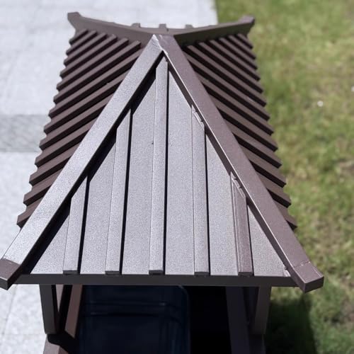 XPSHP25112 Garten Terrasse Park Veranda Klassifizierter Mülleimer im chinesischen Stil for den Außenbereich, Park, malerischer Bereich, Metallabfallbehälter von XPSHP25112