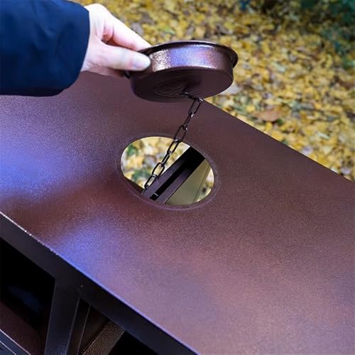 XPSHP25112 Garten Terrasse Park Veranda Klassifizierter Mülleimer mit Aschenbecher, Metall-Mülleimer for einen malerischen Ort im Park Freien von XPSHP25112