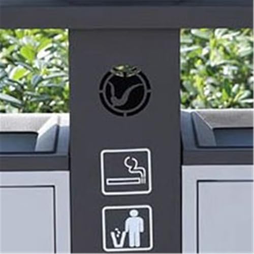 XPSHP25112 Garten Terrasse Park Veranda Kommerzielle Scenic Spots Imitation Antique Trash Can Outdoor Double Box Metall Mülleimer von XPSHP25112