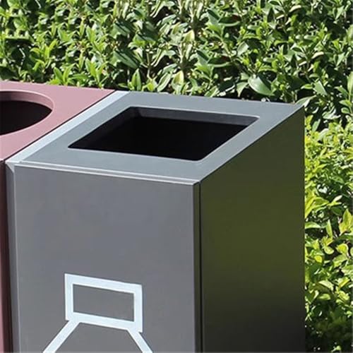 XPSHP25112 Garten Terrasse Park Veranda Metallmülleimer for den Außenbereich, for den gewerblichen öffentlichen Bereich, Doppelbox-Mülleimer von XPSHP25112