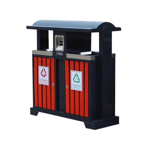 XPSHP25112 Garten Terrasse Park Veranda Mülleimer Doppeleimer Outdoor Kommerzielle öffentliche Plätze Metall von XPSHP25112