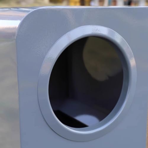 XPSHP25112 Garten Terrasse Park Veranda Mülleimer aus Metall for den Außenbereich, Doppelmülleimer, öffentliche Orte an der Geschäftsstraße von XPSHP25112