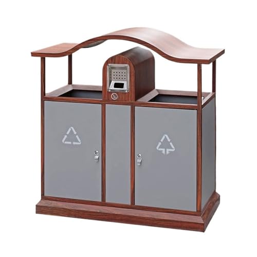 XPSHP25112 Garten Terrasse Park Veranda Retro-Klassifizierungs-Mülleimer, Mülleimer aus verzinktem Stahl for öffentliche Aussichtspunkte im Freien XPSHP25112 Garten Terrasse Park Veranda Retro-Klassifizierungs-Mülleimer, Mülleimer aus verzinktem Stahl for öffentliche Aussichtspunkte im Freien von XPSHP25112