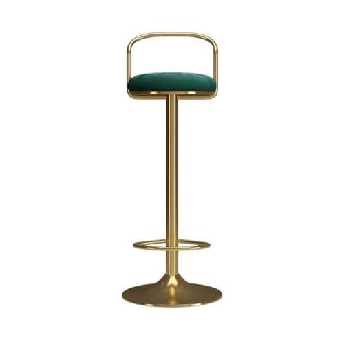 XPSHP25112 Hoher Küchensitz 65-80cm Lift Einfache Barhocker Drehstuhl Rezeption Stuhl Licht Luxus Haushalt Hohe Hocker(Green) von XPSHP25112