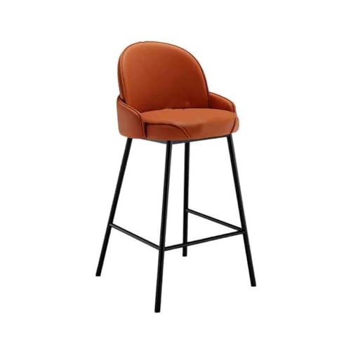 XPSHP25112 Hoher Küchensitz Barhocker Restaurant-Hochhocker Home-Barhocker Leichte Luxus-Hochhocker Insel-Thekenstühle(Orange) von XPSHP25112