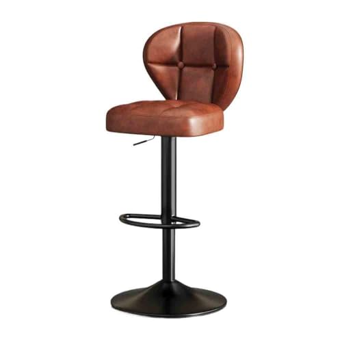 XPSHP25112 Hoher Küchensitz Barstuhl Hochhocker Haushaltsliftstuhl Leichter Luxus-Barstuhl Rückenlehnenstuhl Barhocker(Bruin) von XPSHP25112