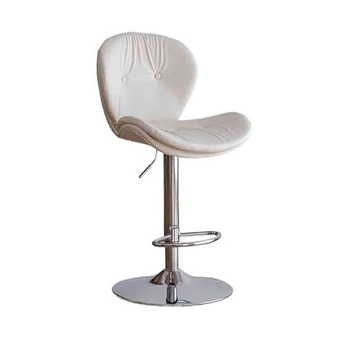 XPSHP25112 Hoher Küchensitz Barstuhllift Haushalt Modern Einfacher Doppelhochstuhl Rückenlehnenstuhl Skandinavische Barhocker vorne(Weiß) von XPSHP25112