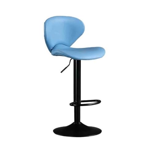 XPSHP25112 Hoher Küchensitz Einfacher Barstuhl, 60–80 cm, mit anhebbarer Rückenlehne, hoher Hocker, for den Heimgebrauch, hochbelastbarer Barhocker(Blue) von XPSHP25112