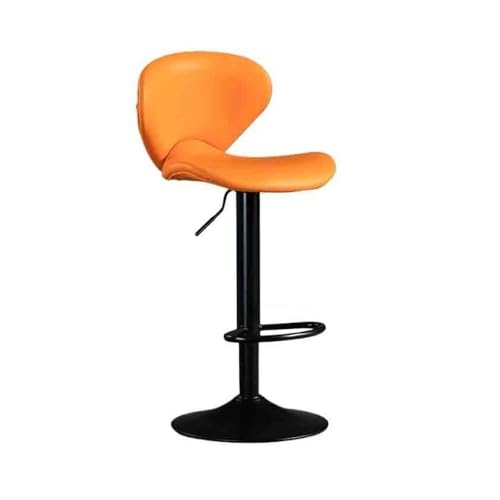 XPSHP25112 Hoher Küchensitz Einfacher Barstuhl, 60–80 cm, mit anhebbarer Rückenlehne, hoher Hocker, for den Heimgebrauch, hochbelastbarer Barhocker(Orange) von XPSHP25112
