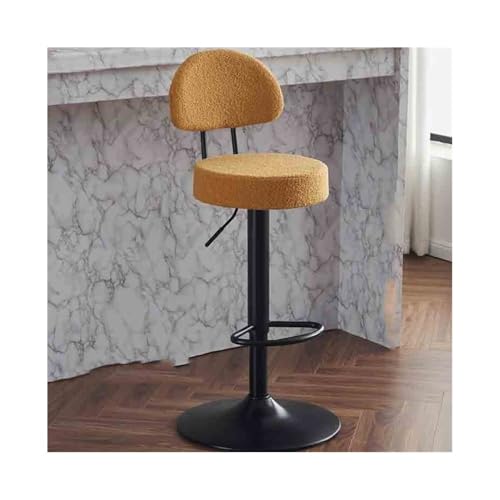XPSHP25112 Hoher Küchensitz Hochstuhl, Drehhocker, Barhocker vorne, kommerzieller runder Hocker, Drehstuhl, modischer Haushaltshochhocker, Lift-Kassierer(Bruin) von XPSHP25112