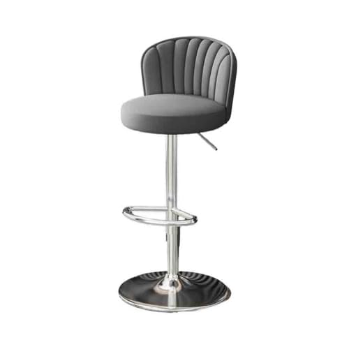 XPSHP25112 Hoher Küchensitz Hoher Hocker, drehbar, Lift, kommerzieller Barhocker vorne, Barstuhl, Haushaltshochstuhl, runde(Grigio) von XPSHP25112