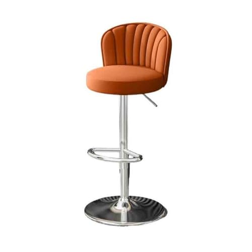 XPSHP25112 Hoher Küchensitz Hoher Hocker, drehbar, Lift, kommerzieller Barhocker vorne, Barstuhl, Haushaltshochstuhl, runde(Orange) von XPSHP25112