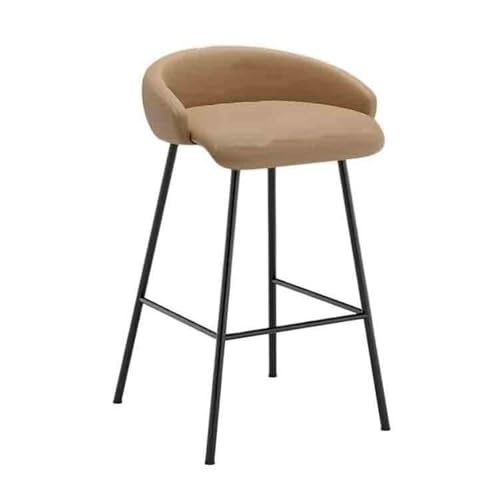XPSHP25112 Hoher Küchensitz Inselstuhl Moderner einfacher Hochhocker Skandinavischer Barhocker Haushaltshochstuhl Barinselhocker(Beige) von XPSHP25112