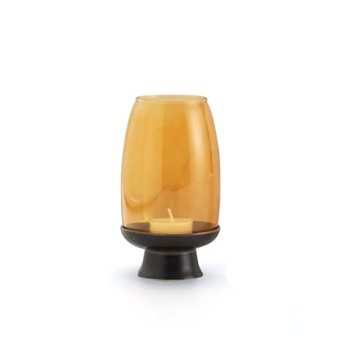 XPSHP25112 Kerzenhalterteller Keramik Kerzenständer mit Glas Lampenschirm Haushalt Aromatherapie Kerzenhalter Tee Zimmer Dekoration für Raumdekoration XPSHP25112 Kerzenhalterteller Keramik Kerzenständer mit Glas Lampenschirm Haushalt Aromatherapie Kerzenhalter Tee Zimmer Dekoration für Raumdekoration von XPSHP25112