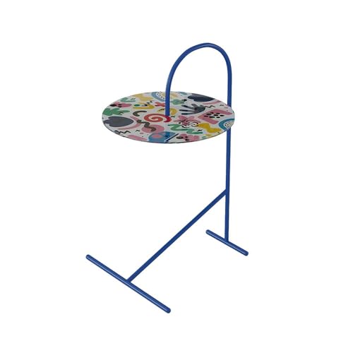 XPSHP25112 Rustikaler Beistelltisch Farbenfroher minimalistischer Wohnzimmersofa-Beistelltisch Balkon-Freizeit-Couchtisch Kleiner runder Ablagetisch für die Inneneinrichtung von XPSHP25112