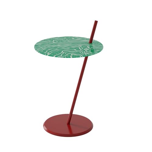 XPSHP25112 Rustikaler Beistelltisch Moderner Kunst-Stil Sofa-Beistelltisch Bunter Mini-Couchtisch Balkon Minimalistischer Kleiner runder Tisch für die Inneneinrichtung von XPSHP25112