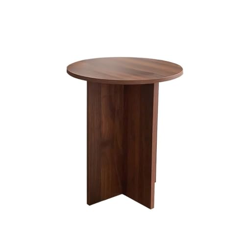 XPSHP25112 Rustikaler Beistelltisch Retro Kleiner Runder Tisch Sofa Beistelltisch Kaffeetisch Nachttisch Wohnzimmer Balkon Schlafzimmer für die Inneneinrichtung(Bruin,Klein) von XPSHP25112