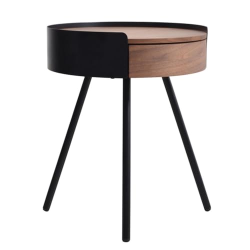 XPSHP25112 Rustikaler Beistelltisch Runder Sofa-Beistelltisch Schlafzimmer-Nachttisch Couchtisch Moderner und minimalistischer Wohnzimmer-Ecktisch für die Inneneinrichtung von XPSHP25112