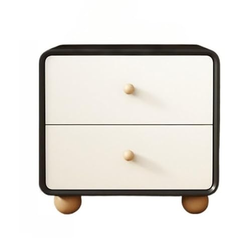 XPSHP25112 Schubladenkommode Kleiner Nachttisch aus Holz, niedriger mit Schublade, moderner und einfacher Aufbewahrungsschrank(Schwarz) von XPSHP25112