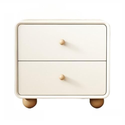 XPSHP25112 Schubladenkommode Kleiner Nachttisch aus Holz, niedriger mit Schublade, moderner und einfacher Aufbewahrungsschrank(Weiß) von XPSHP25112
