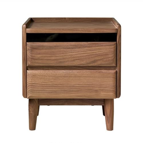 XPSHP25112 Schubladenkommode Moderner minimalistischer Nachttisch aus Holz mit Glasplatte, Nachttischaufbewahrung Zwei Schubladen XPSHP25112 Schubladenkommode Moderner minimalistischer Nachttisch aus Holz mit Glasplatte, Nachttischaufbewahrung Zwei Schubladen von XPSHP25112