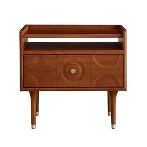 XPSHP25112 Schubladenkommode Moderner minimalistischer Nachttisch im Retro-Stil, Nachttischregal mit Schublade, Holzschrank von XPSHP25112