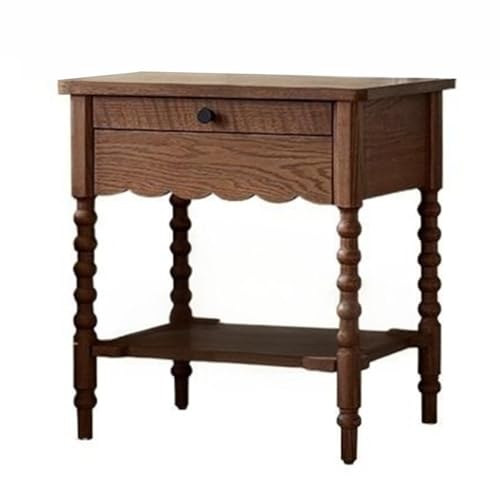 XPSHP25112 Schubladenkommode Vintage Nachttisch Schlafzimmer Lagerschrank mit Schublade Geeignet for Wohnzimmer(Bruin) von XPSHP25112