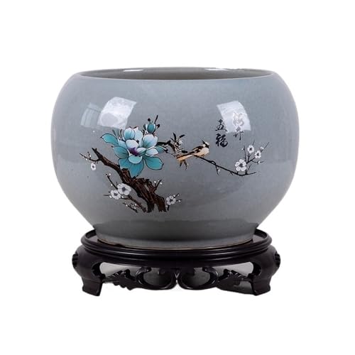 XPSHP25112 Zimmerpflanzentopf Hochtemperatur-Blumentöpfe aus Keramik for den Innen- und Außenbereich. Große Blumentöpfe mit Sockel und Drainagelöchern Zur Balkondekoration XPSHP25112 Zimmerpflanzentopf Hochtemperatur-Blumentöpfe aus Keramik for den Innen- und Außenbereich. Große Blumentöpfe mit Sockel und Drainagelöchern Zur Balkondekoration von XPSHP25112
