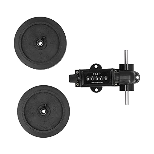 Längenzähler 5-stelliger Mechanischer Rollenzähler Z94‑F 0-9999,9 M Mit Rollrad Zur Berechnung Der Länge von Textilien Beim Bedrucken von Kunstleder von XPSSJMU