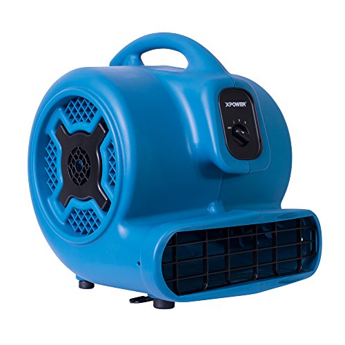 XPOWER P-830 Pro 1 HP 3600 CFM Zentrifugal-Luftbeweger, Teppichtrockner, Bodenventilator, Gebläse, für Wasserschäden, Hausmeister, Sanitär, Heimgebrauch von XPower