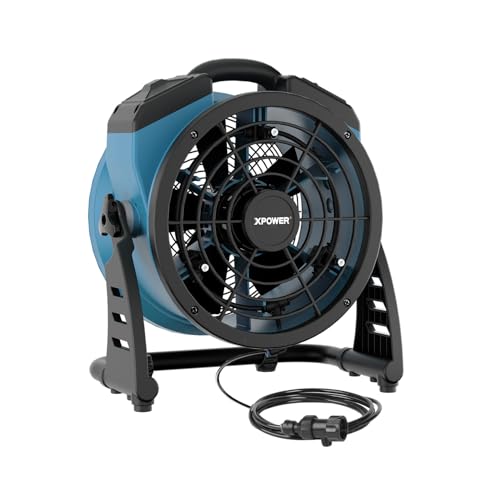 XPower Misting Fan Outdoor Cooling Oscillating Heavy Duty Powerful High Velocity Ideal for Camping, Patios Picnics & More (FM-65) von XPower
